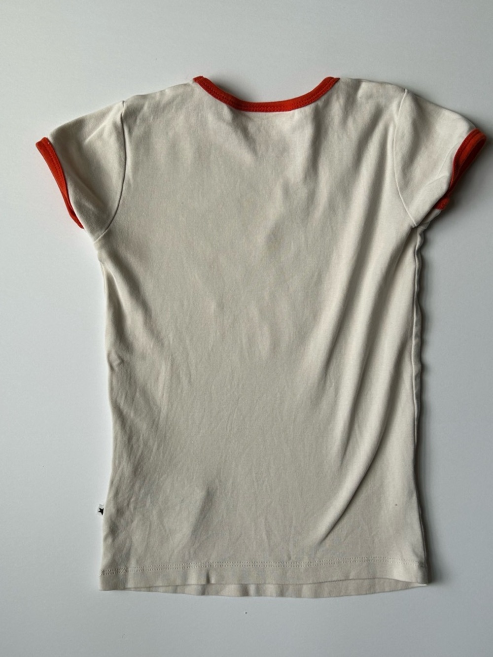 Molo Girls' Cream Graphic Ringer Tee - Picture 2 of 9